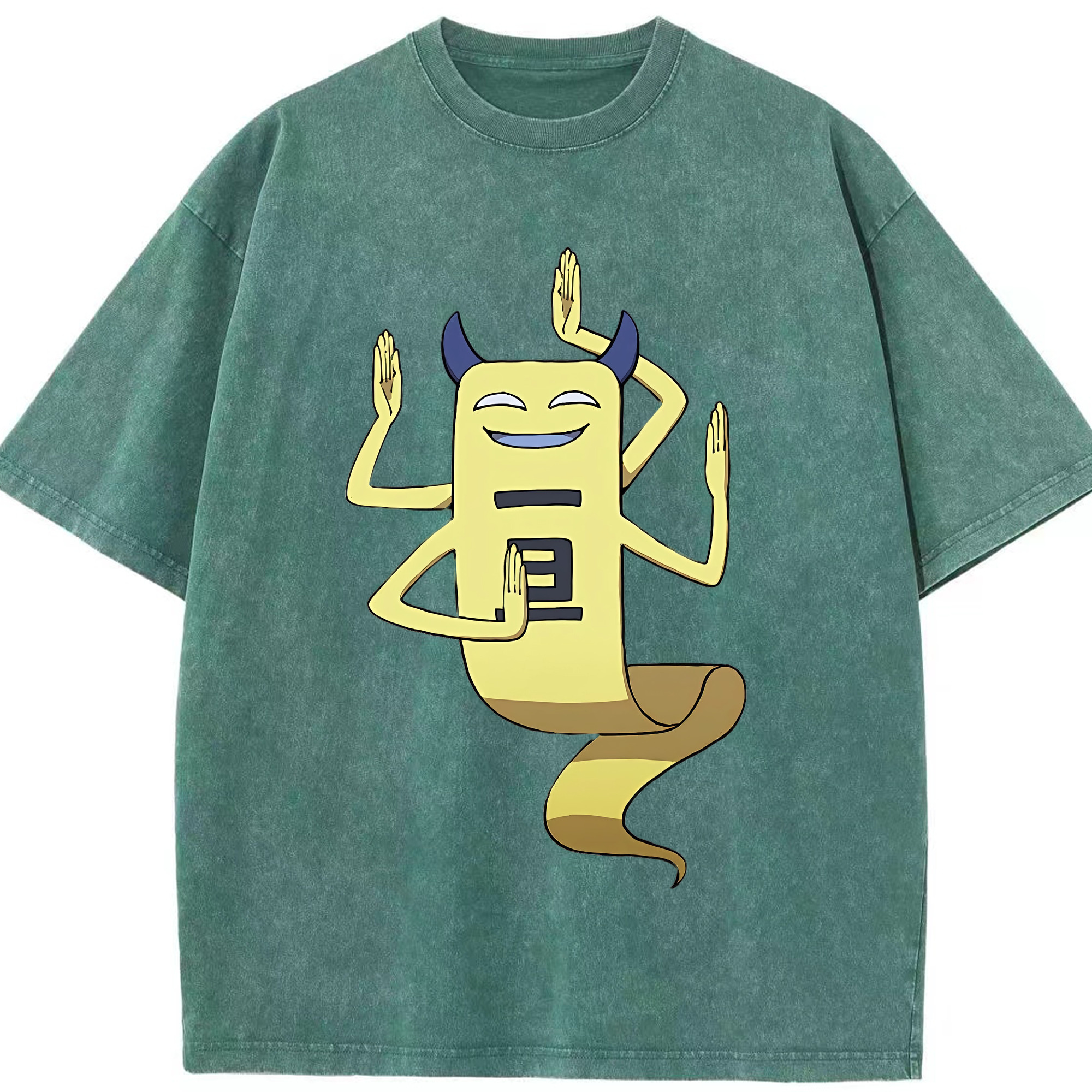 （画像用） 妖怪ウォッチ Yo-kai Watch 綿100% ヴィンテージ風 半袖Tシャツ（フロントプリント）